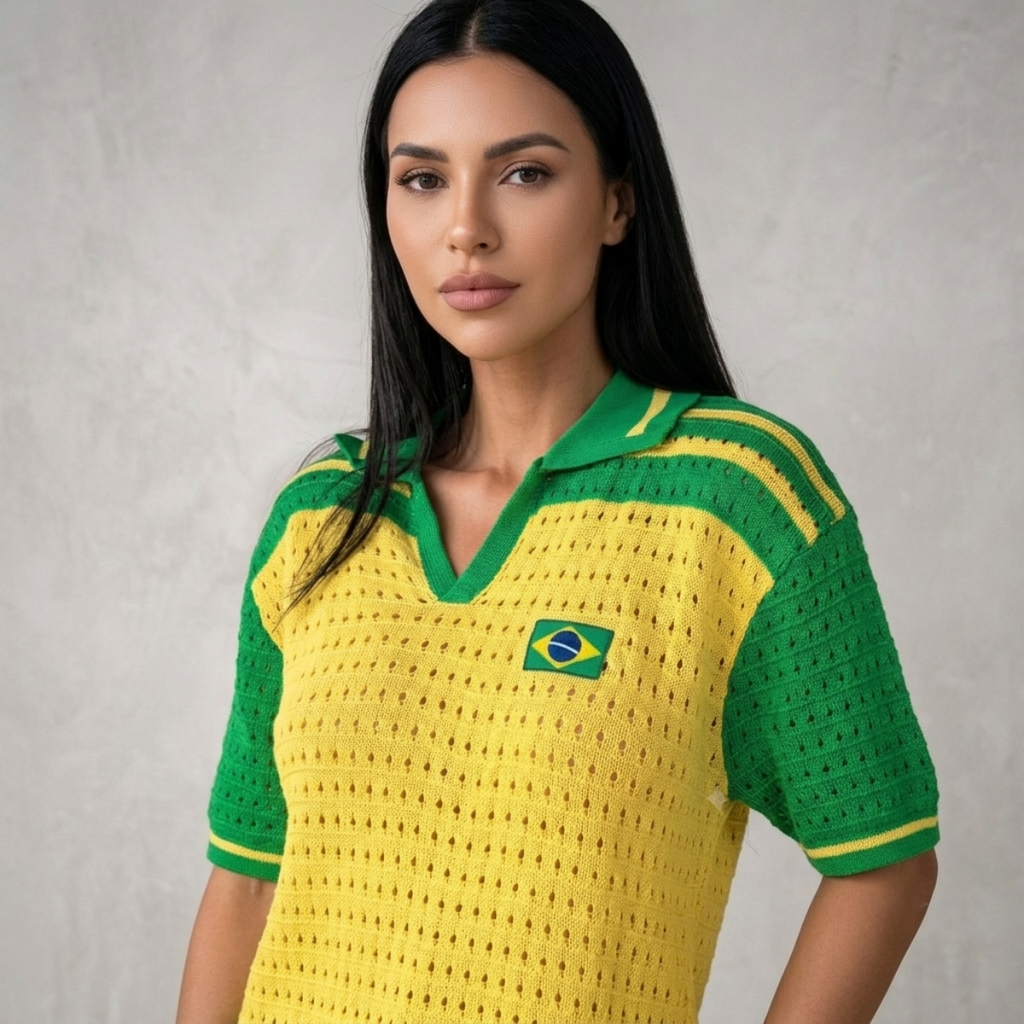 Blusa Tricot Serena Verde | Amarelo