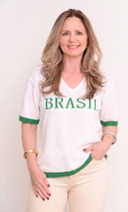Blusinha Brasil em Tricot [COMPRE 1 E LEVE 2]