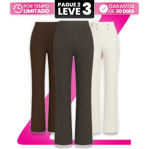 Calça Solena - Pague 2 e Leve 3
Calça Solena
Calça Feminina Solena - Pague 2 e Leve 3
Calça Feminina Solena