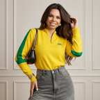 Suéter Canelado Brasil