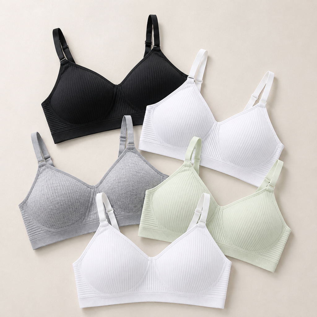 Mega Kit 5 Sutiãs Comfort Belt® Originais - 100% Algodão