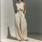 Conjunto Lysenne em Linho de Algodão com Gola Alta Drapeada e Pantalona Ampla
Conjunto Lysenne em Linho de Algodão com Gola Alta
Conjunto Lysenne em Linho de Algodão
Conjunto Lysenne