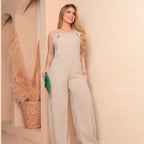 Macacão Pantalona Wide Leg em Linho com Alças Ajustáveis
Macacão Pantalona Wide Leg em Linho
Macacão Wide Leg
Macacão Pantalona