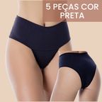 Kit 5 Calcinhas Shape Turbo Zero Barriga