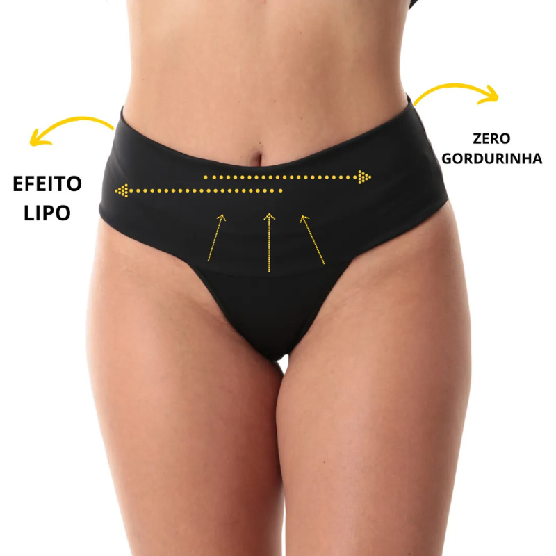 Kit 5 Calcinhas Shape Turbo Zero Barriga