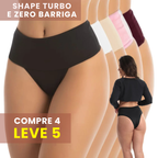 Kit 5 Calcinhas Shape Turbo Zero Barriga